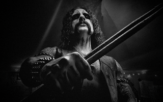 Drummer Simon Schilling from Marduk