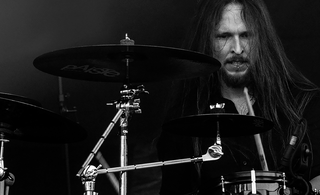 Drummer Fab Regmann from Décembre Noir, Antimatter & Sacrifire (among others)
