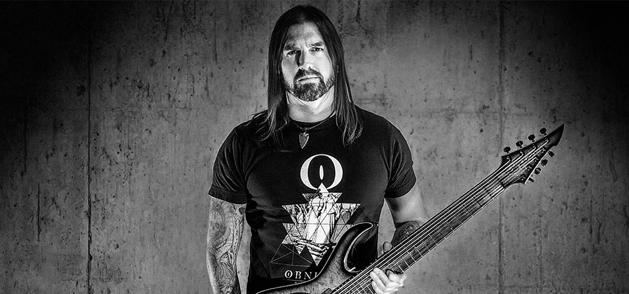 Guitarist Greg Burgess from Allegaeon