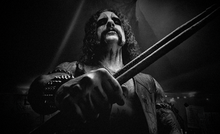 Drummer Simon Schilling from Marduk