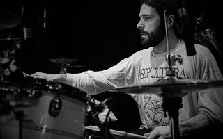 Drummer Vincent Verstrepen from Carnation, Predatory Void & Velvet Mist